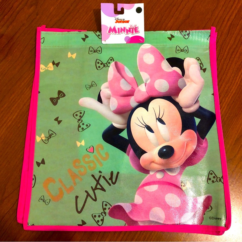Disney Junior Minnie Mouse Classic Cutie Large Reusable Tote Bag - Picture 1 of 7